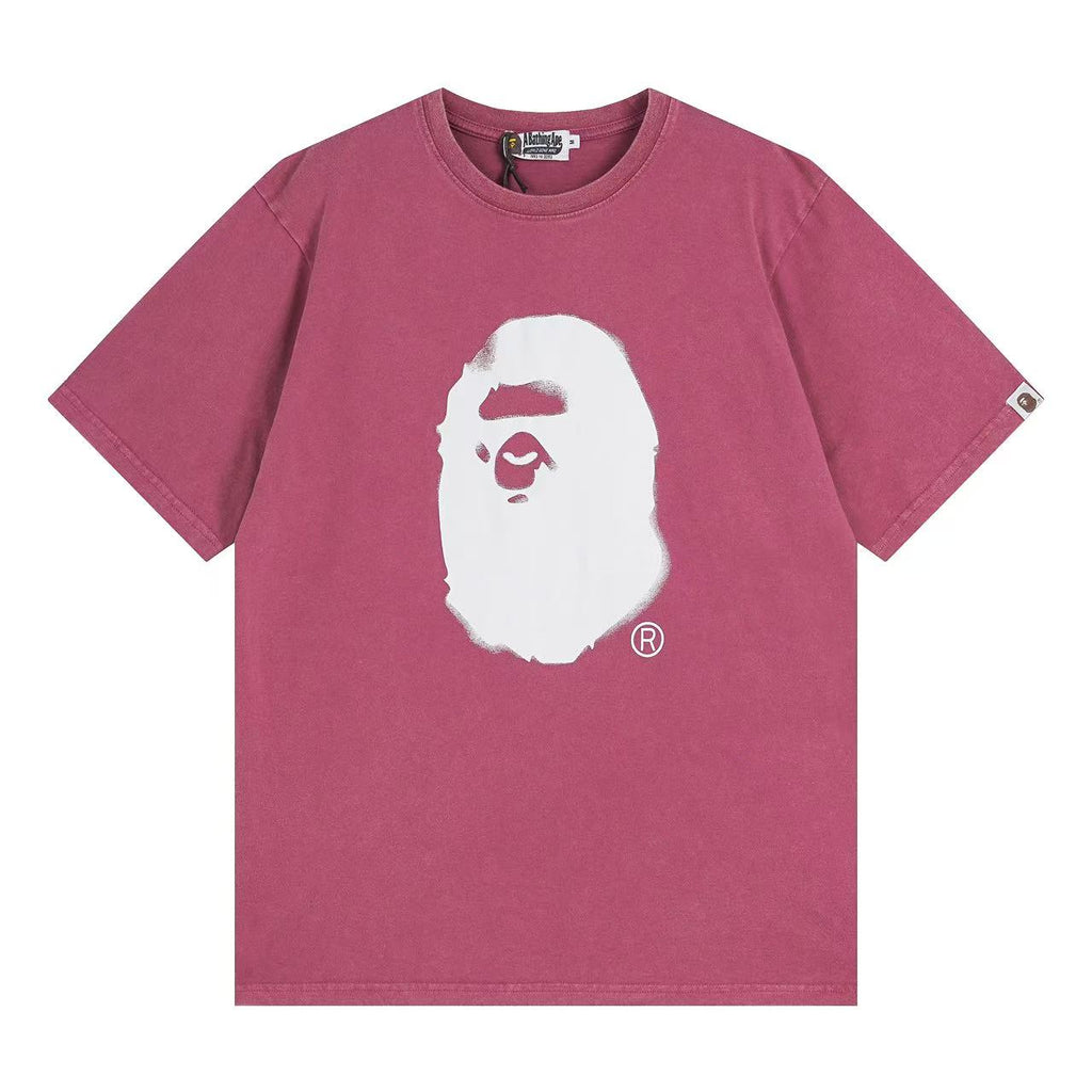 BAPE Washed Fade Big Ape Head Tee