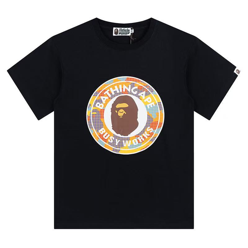 BAPE Round Camo Brown Head Ape Tee