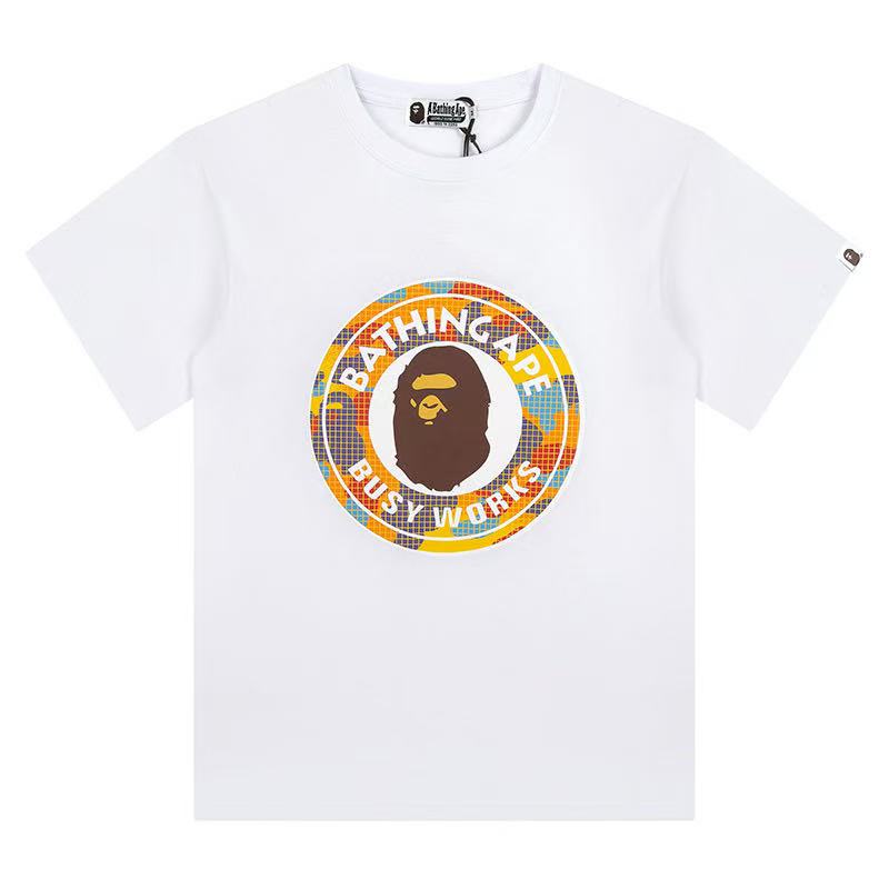 BAPE Round Camo Brown Head Ape Tee