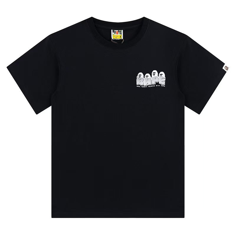 BAPE Multi Small Ape Head Tee with Back Designed