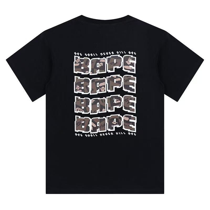 BAPE Multi Small Ape Head Tee with Back Designed