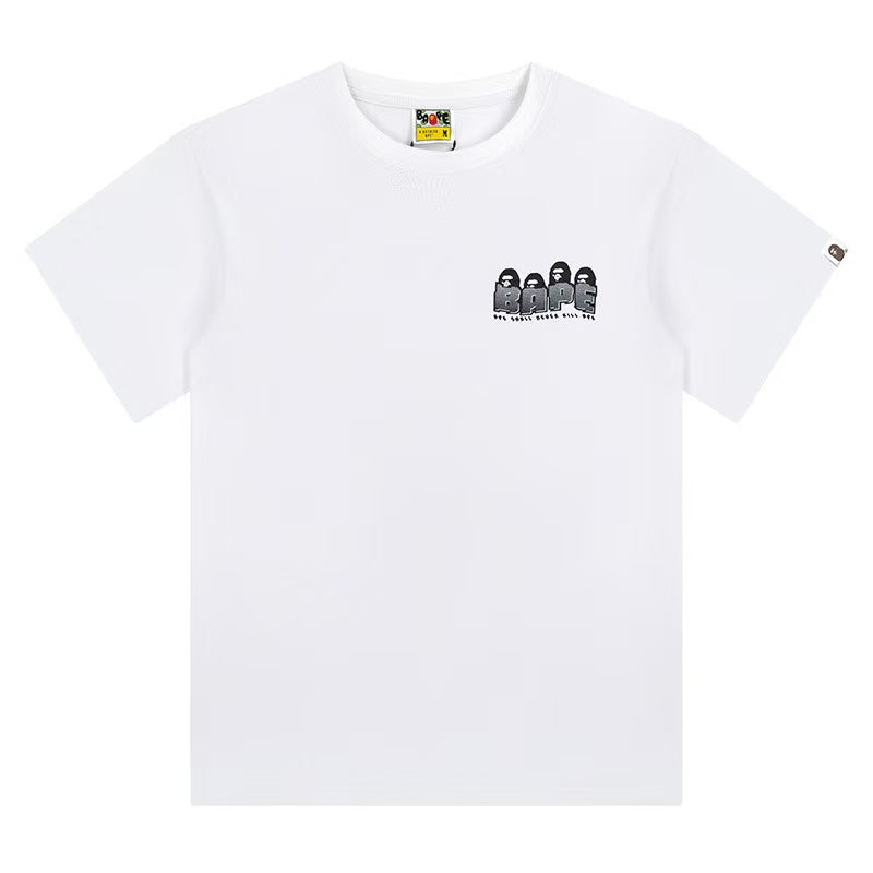 BAPE Multi Small Ape Head Tee with Back Designed