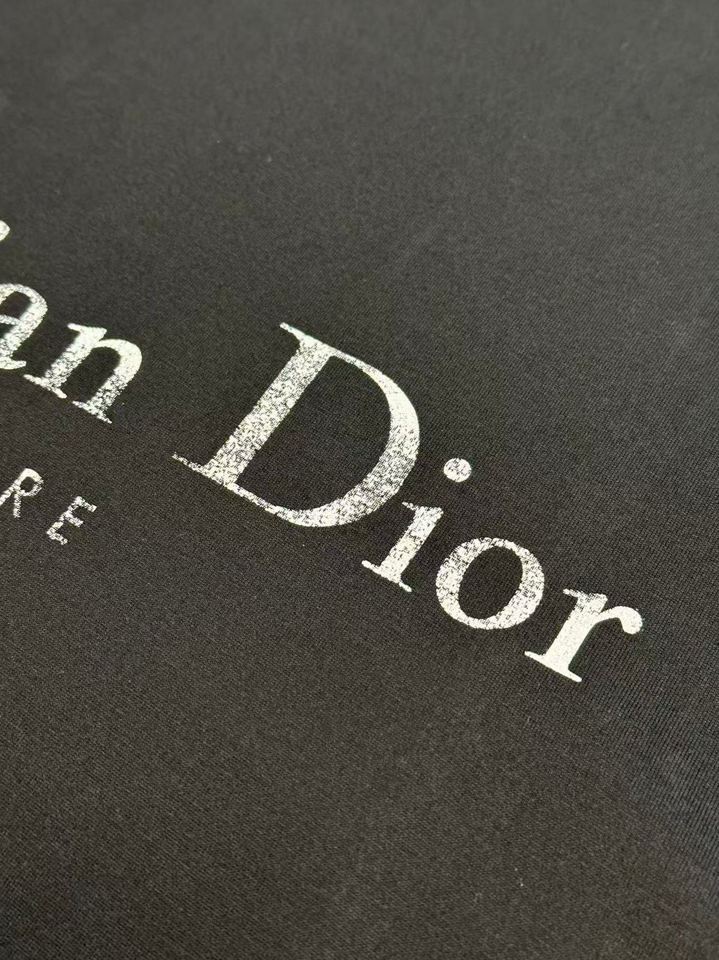 Dior Faded Wording Printed Tee
