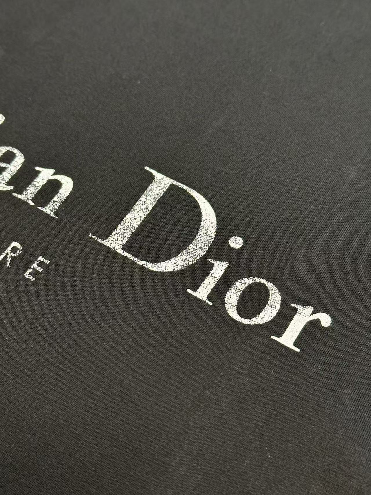 Dior Faded Wording Printed Tee