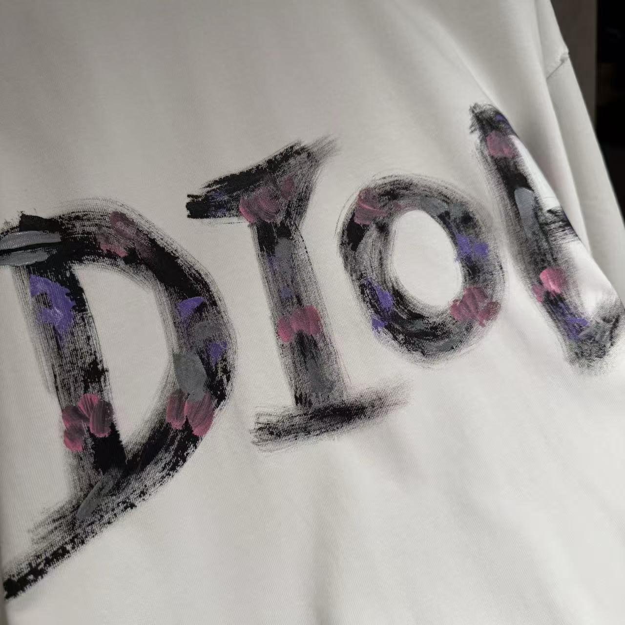 Dior Big Paint Drawe'd Wording Tee