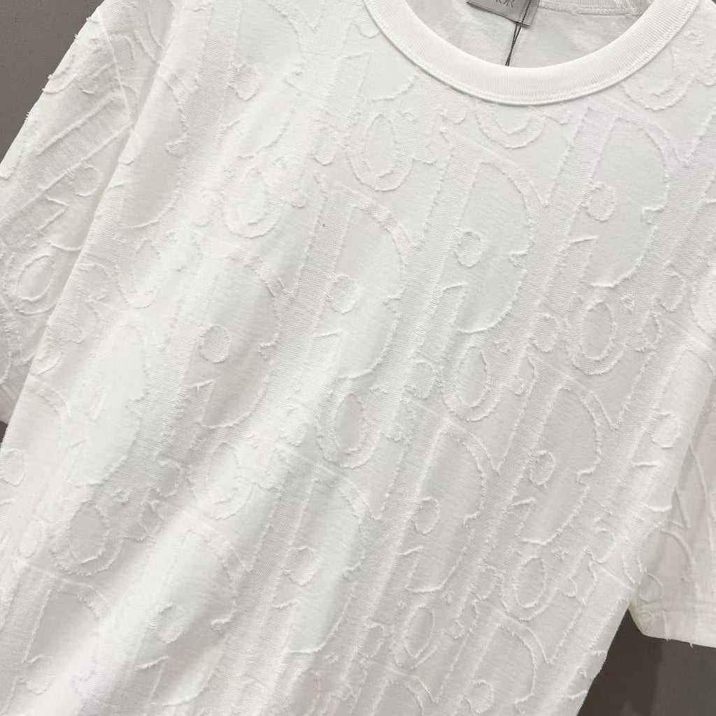 Dior Hidden Pattern Embroidered Tee