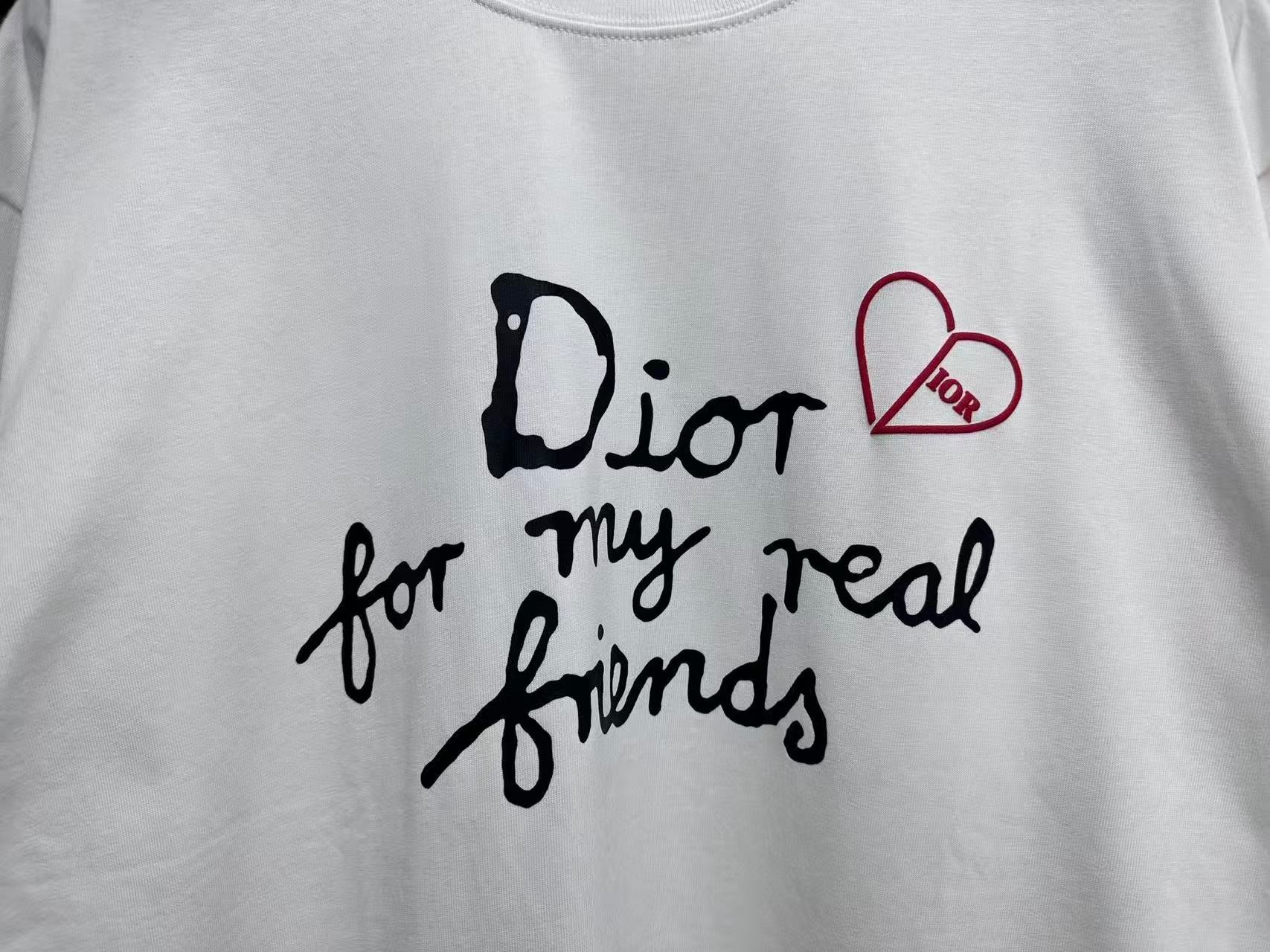Dior Real Friends Printed Logo Tee