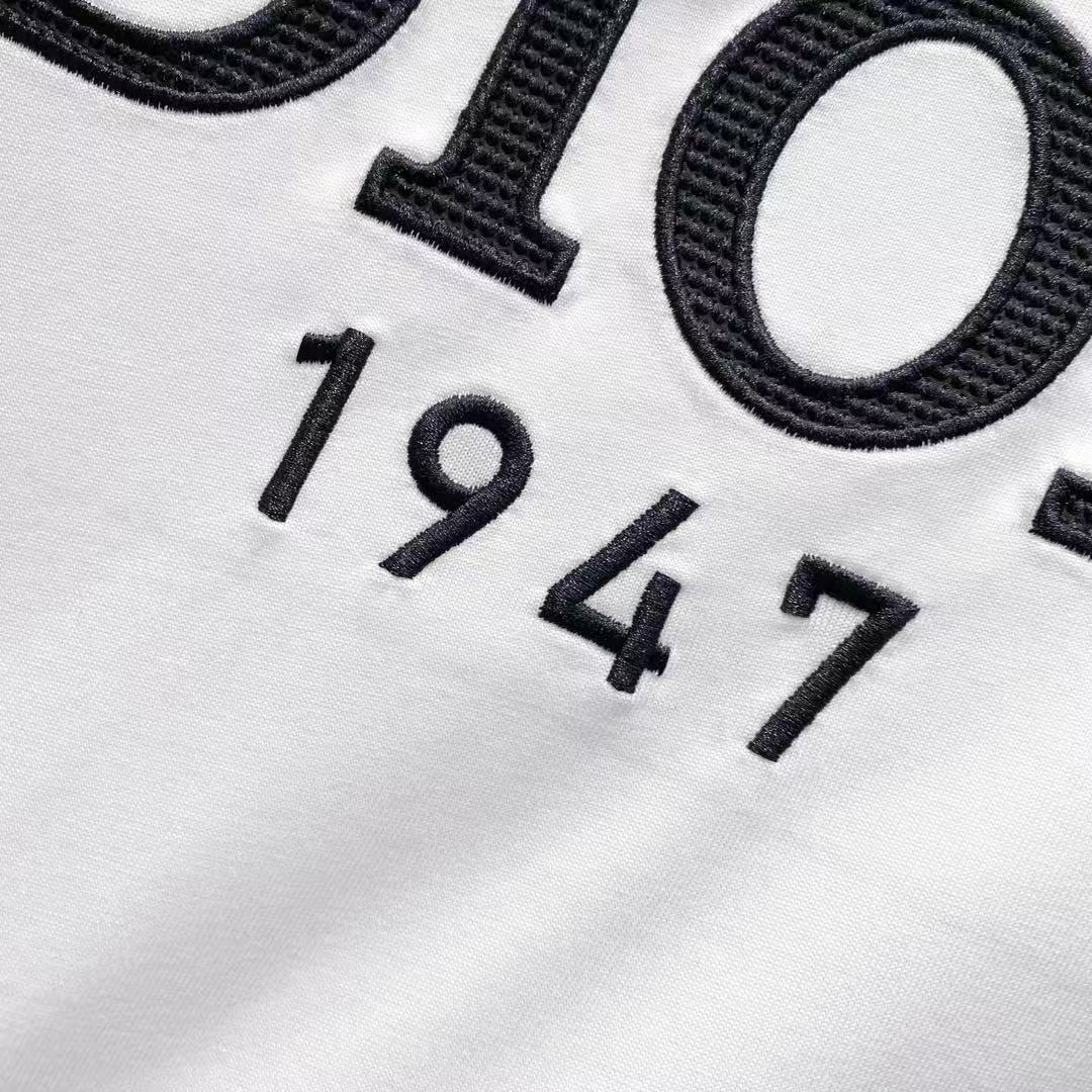 Dior EST1947 Embroidered Logo Tee