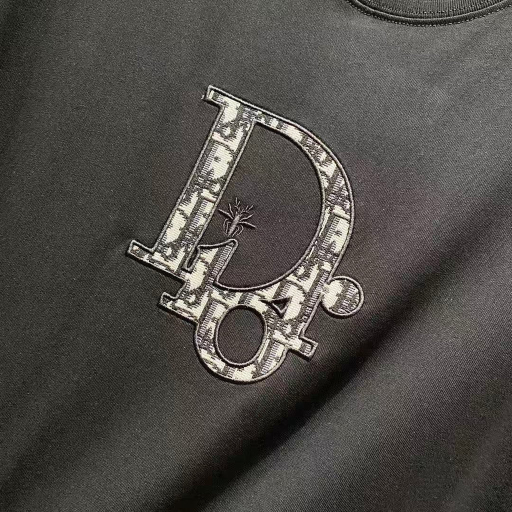Dior Logo Patched Embroidered Tee