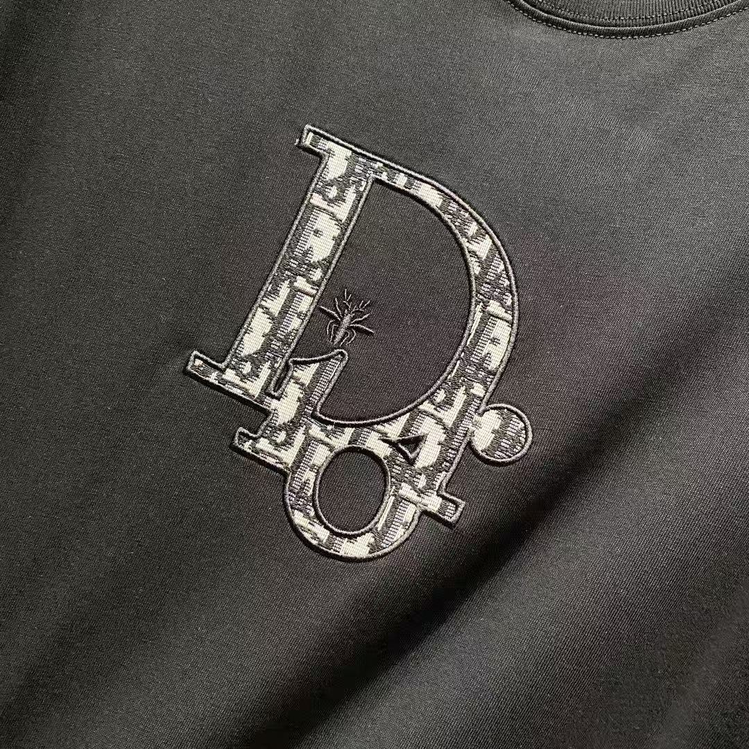 Dior Logo Patched Embroidered Tee