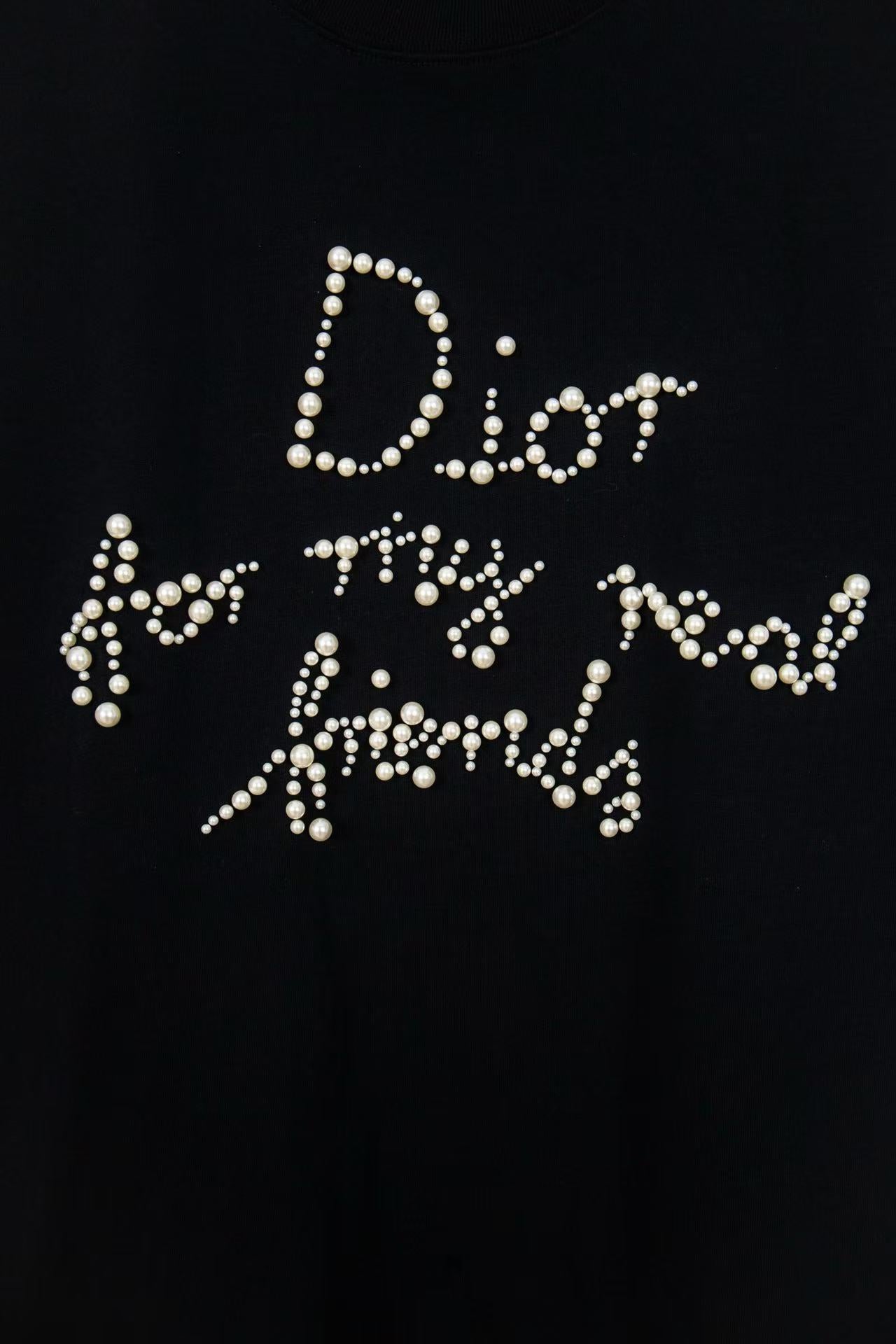 Dior CD Pearl Designed Logo Tee