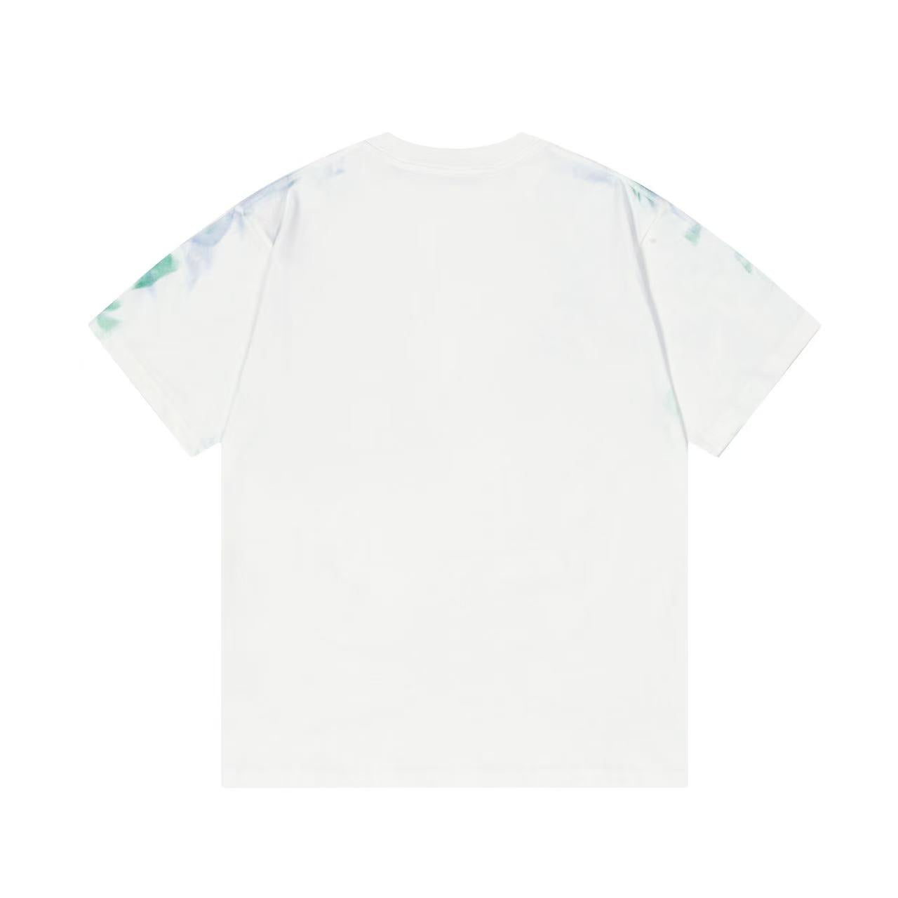 Dior Fire Shading Embroidered Logo Tee