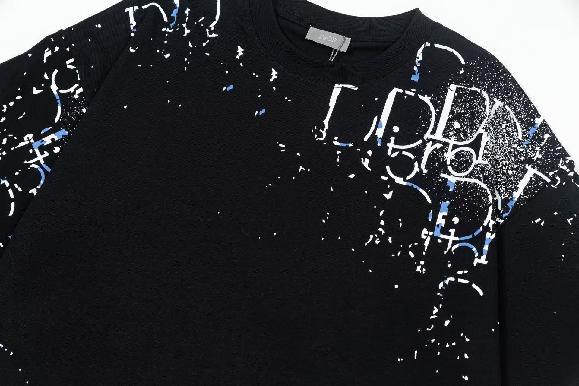 Dior CD Spray Galaxy Paint Logo Tee
