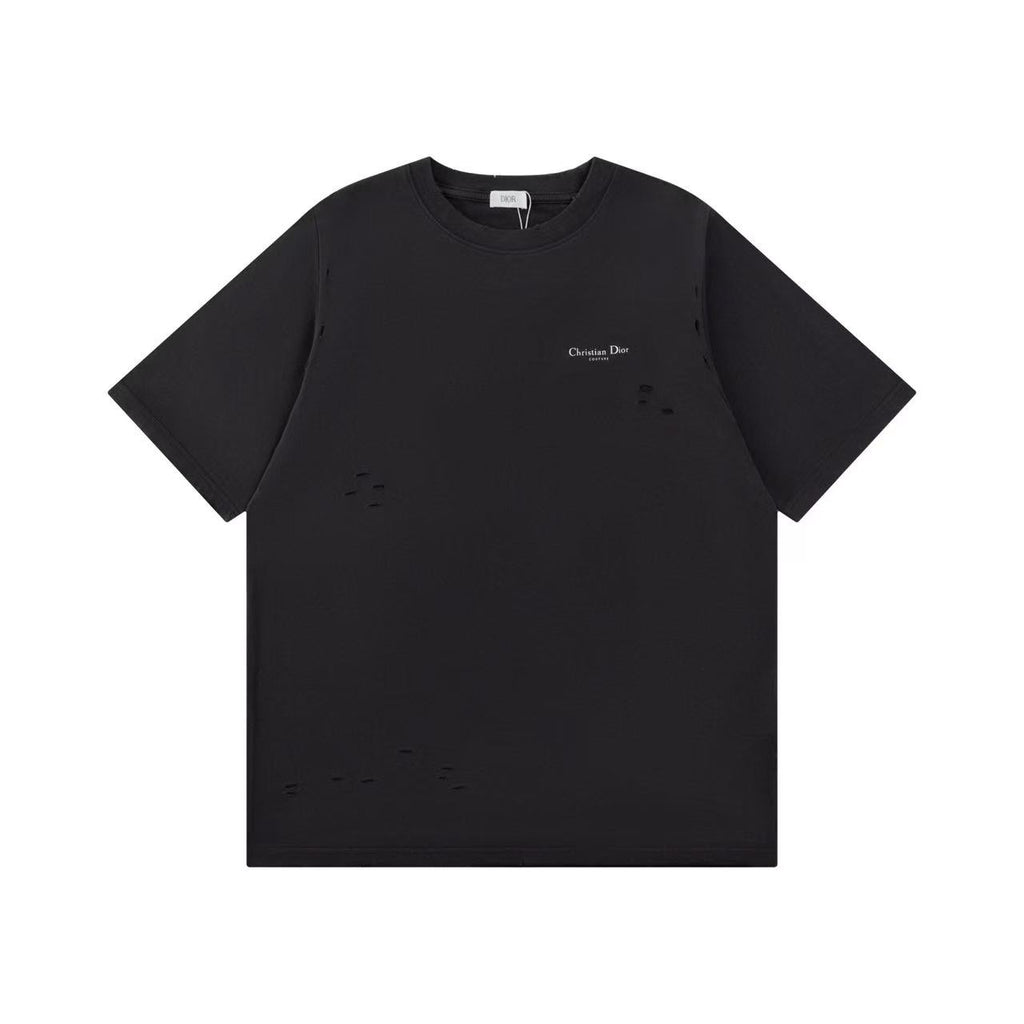 Dior Flower Bell Embroidered Logo Tee