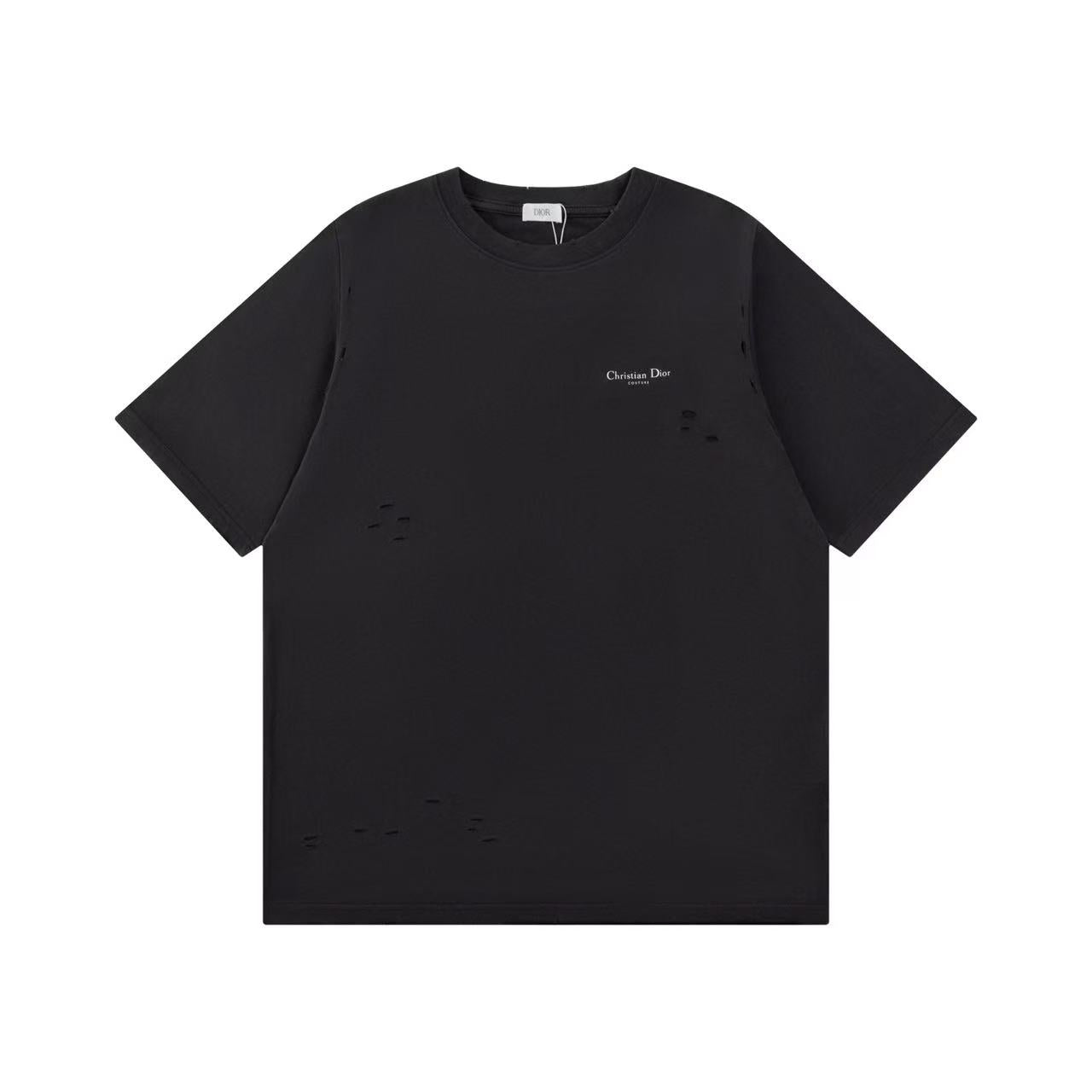 Dior Flower Bell Embroidered Logo Tee