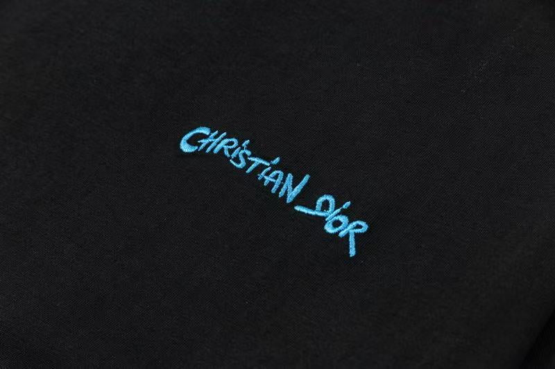 Dior Embroidered Small Logo Tee