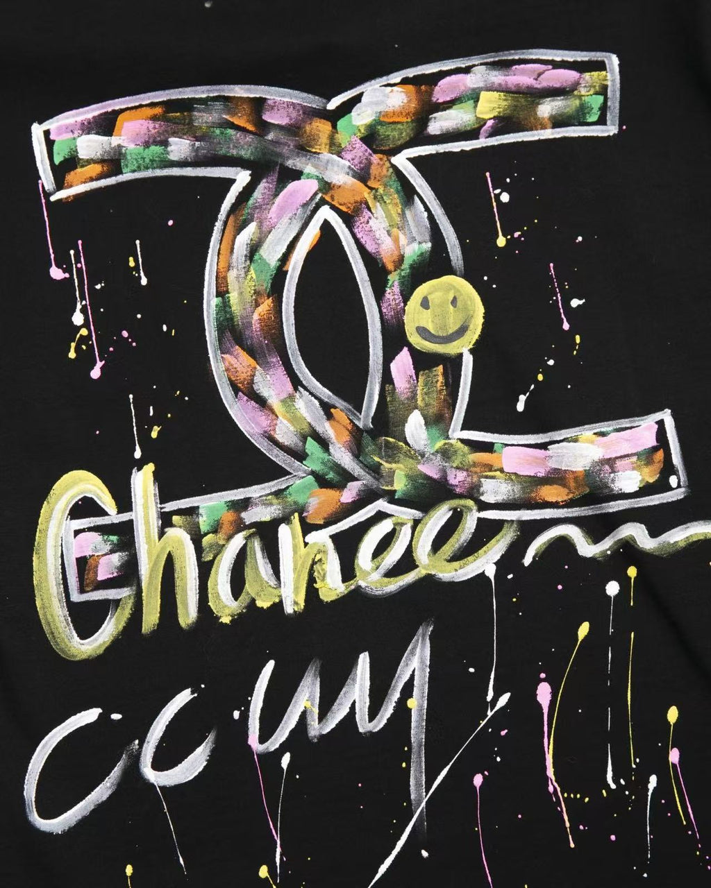 Chanel Pray Paint Double C Tee
