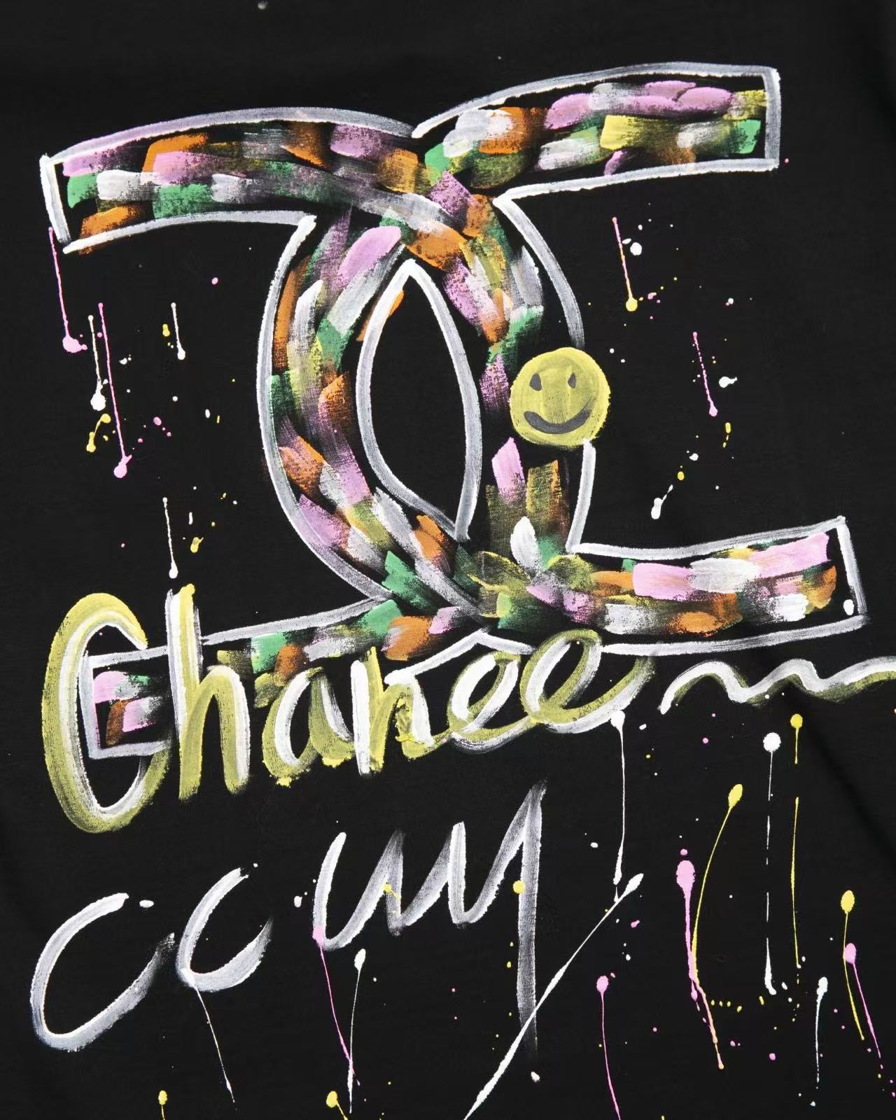 Chanel Pray Paint Double C Tee