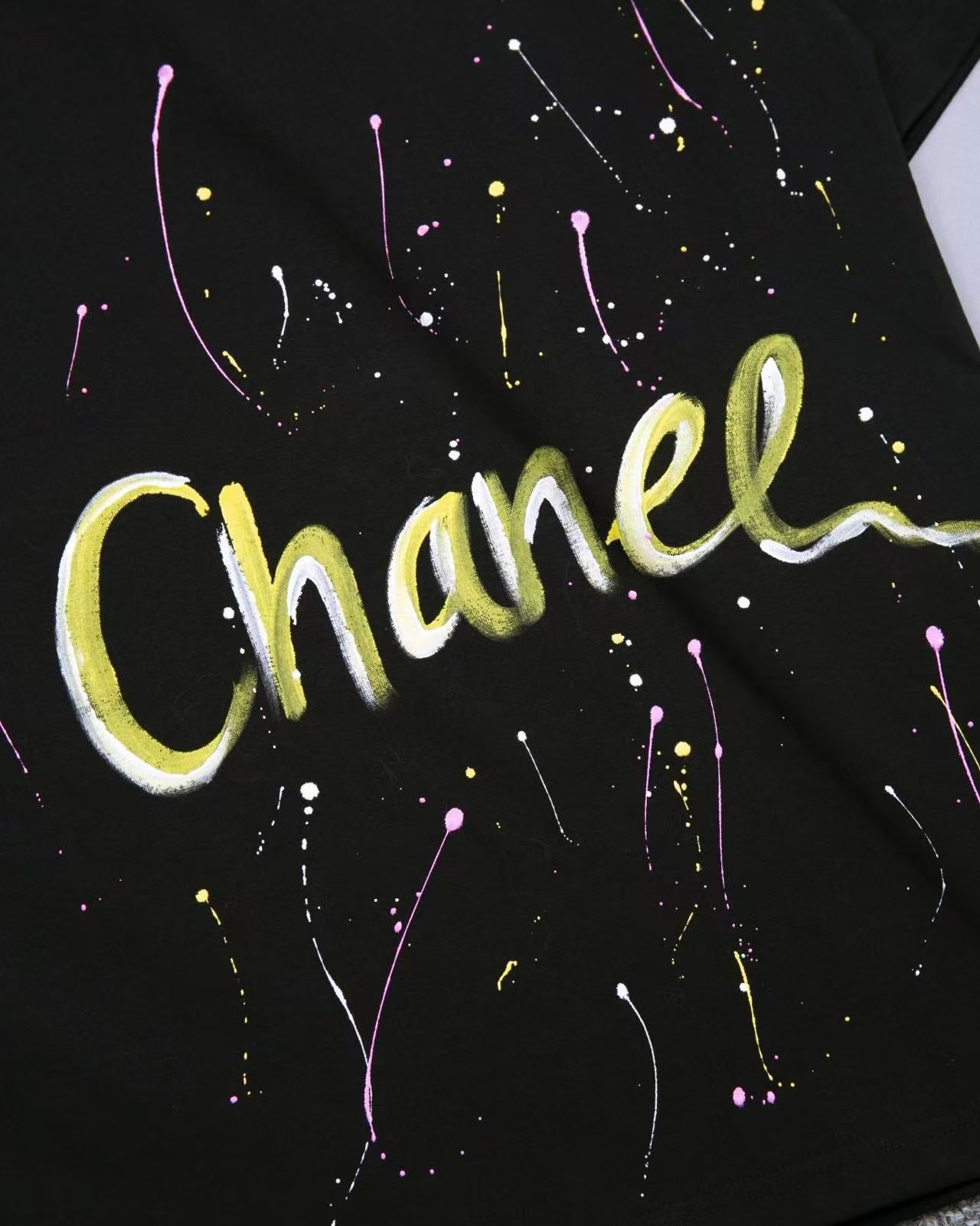 Chanel Pray Paint Double C Tee