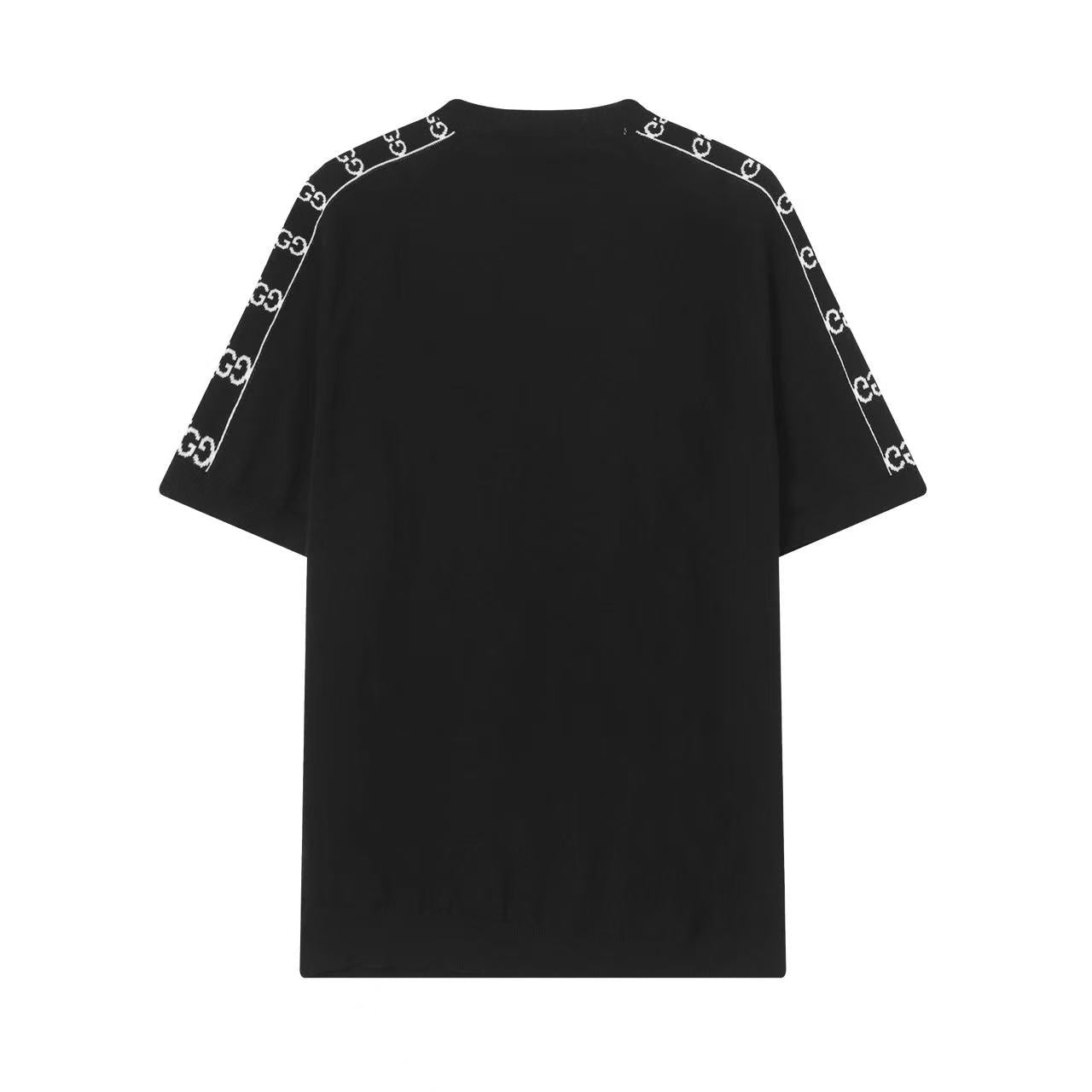 Gucci Embroidered Small GC & Shoulder Logo Tee