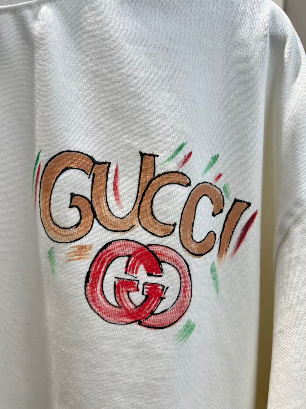 Gucci Rainbow Spray Paint Logo Tee
