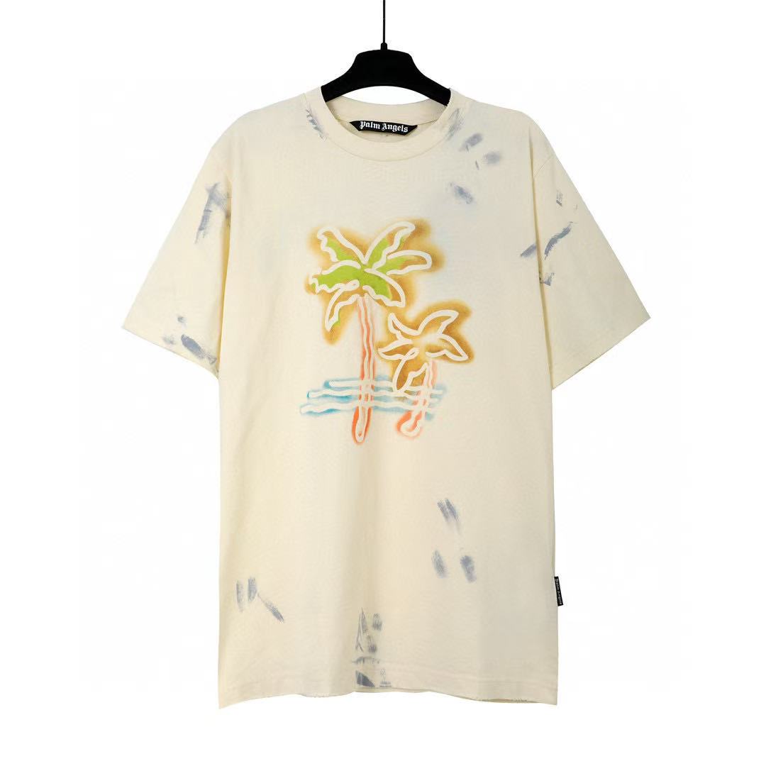 Palm Angels Spray Paint Palm Tree Tee