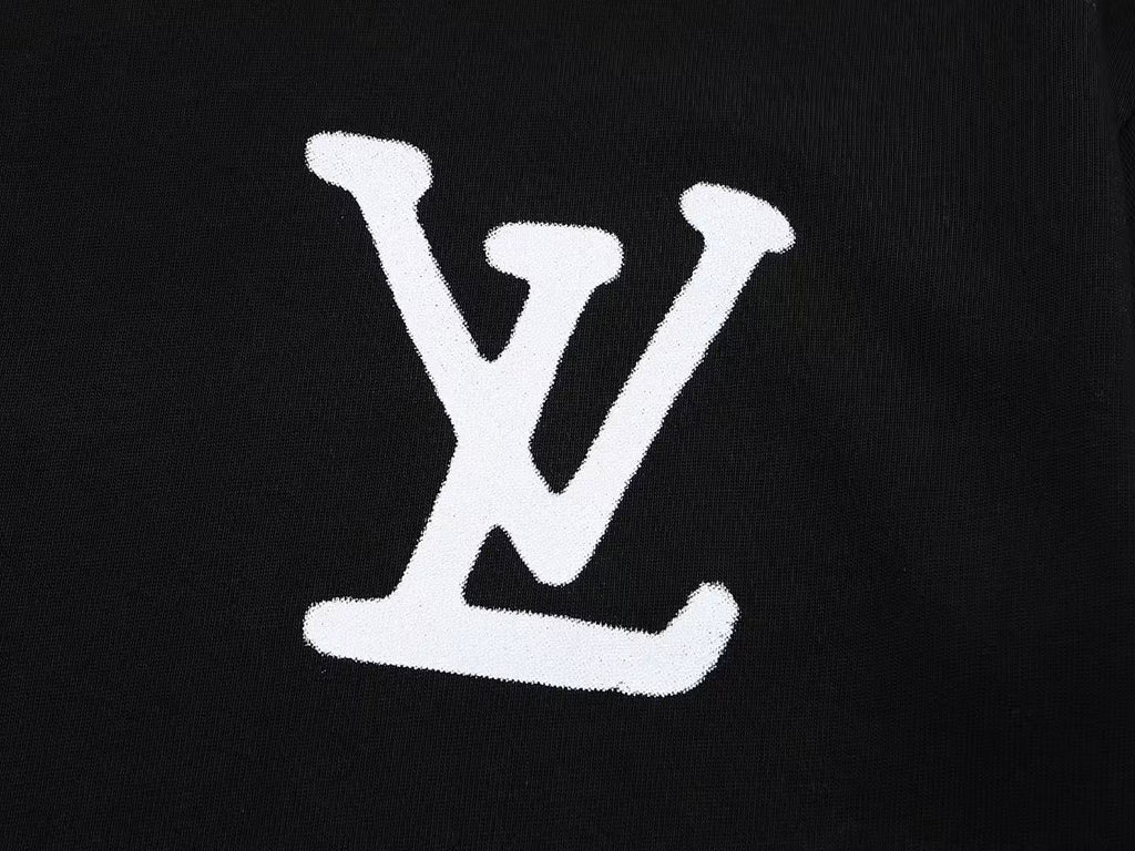 Louis Vuitton T-Shirt White with splashing ink logo